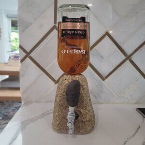 funky rock design Handcrafted Stone Drink Dispenser alcohol tap dispenser liquor